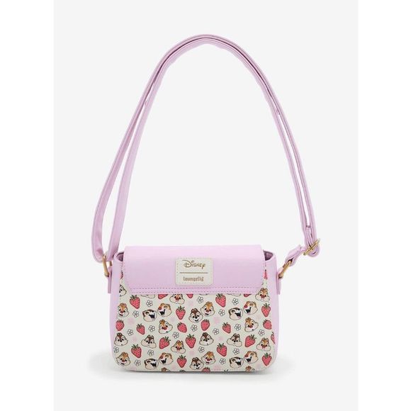 Loungefly Disney Chip 'N' Dale Strawberries Crossbody Bag - Picture 2 of 3